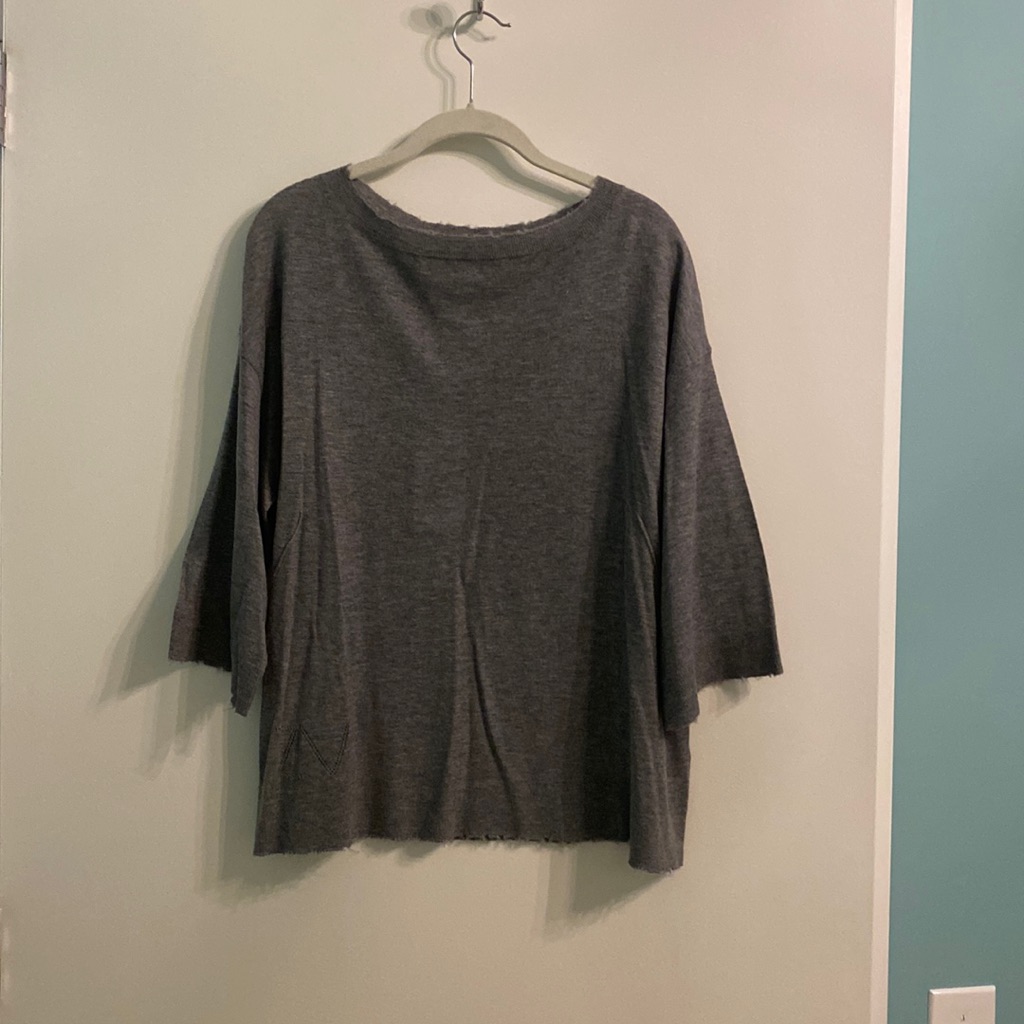 New With Tags - Zadig & Voltaire Cashmere Sweater With Star Leather Patches, Xs